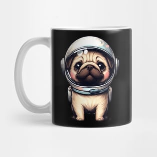 Pug astronaut cute little Mug